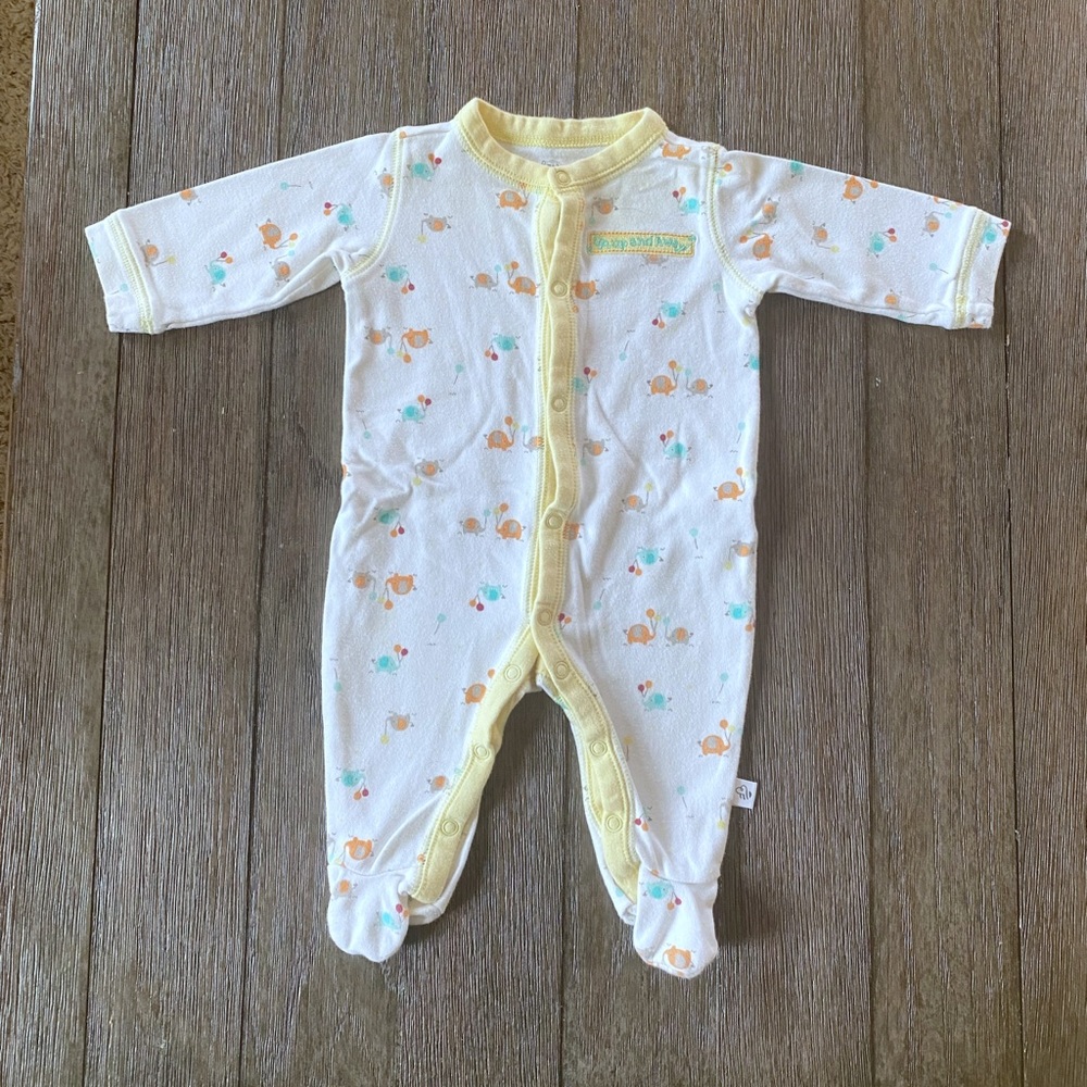 4/$10 First Moments Unisex Sleeper Footie Pajamas 3 months